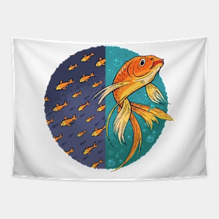 Independant Goldfish Tapestry