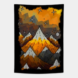 Star gold peaks Tapestry