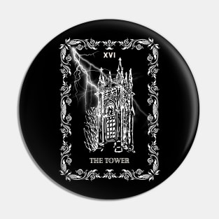 The Tower, Tarot card Pin