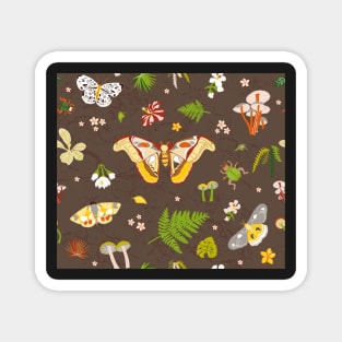 woodland moths dark Magnet