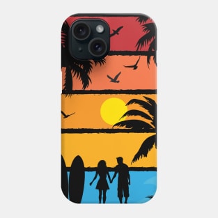 Summer Sky Beach Side Phone Case