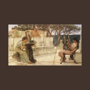 Sappho and Alcaeus by Sir Lawrence Alma-Tadema T-Shirt