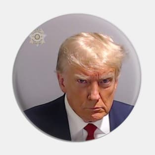 Donald Trump Fulton County Georgia Mugshot 2023 Pin