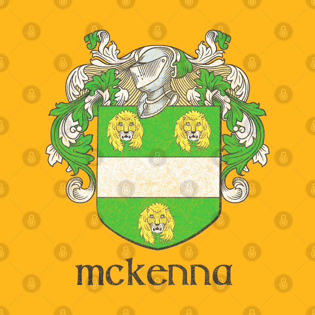 McKenna / Faded Style Family Crest Design by feck!