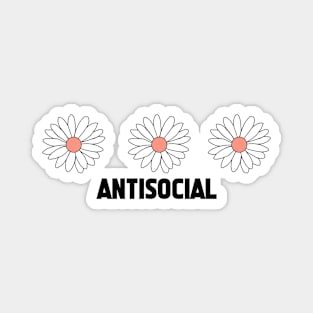 antisocial flower Magnet