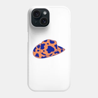 Orange and Blue cowboy hat Phone Case