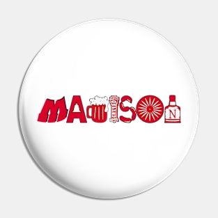 Madison Text Image Pin