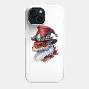 Steampunk Christmas Dragon Phone Case