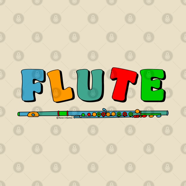 Colorful Flute by Barthol Graphics