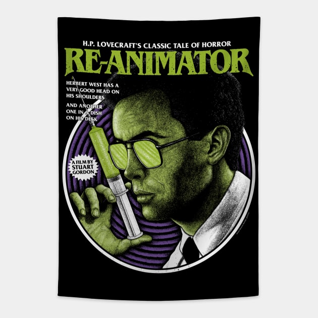 Reanimator, Herbert west, Lovecraft Tapestry by PeligroGraphics