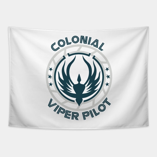 Colonial Viper Pilot Tapestry by QH