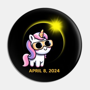 Unicorn Total Solar Eclipse 2024 April 8 Pin