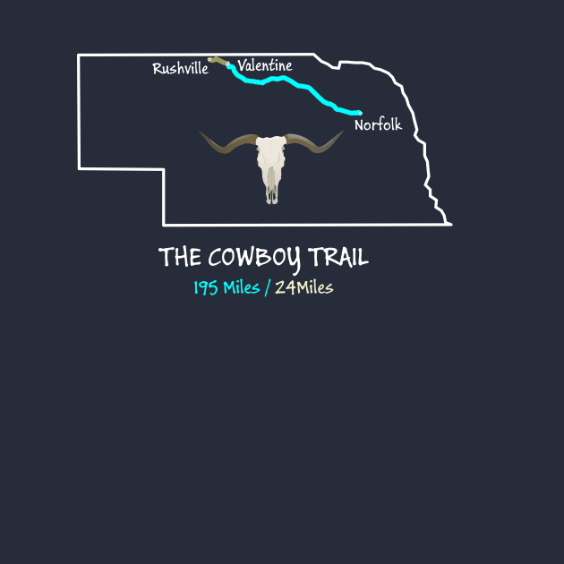 The Cowboy Trail Route Map by numpdog