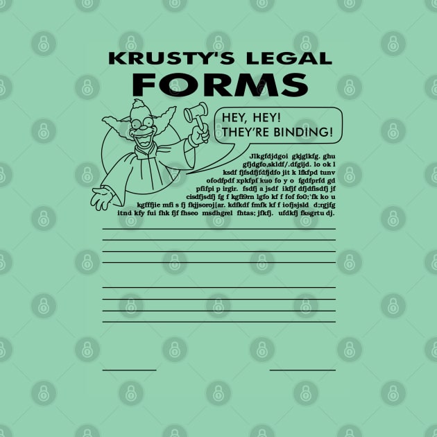 Krusty's Legal Forms by saintpetty