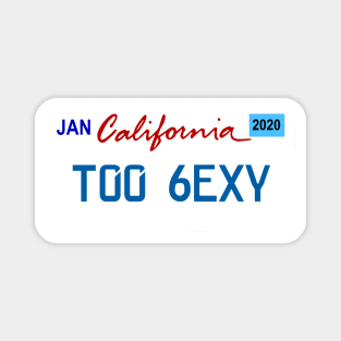 California car license plate Magnet