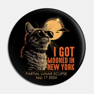 I Got Mooned In New York Partial Lunar Eclipse September 17 2024 Pin