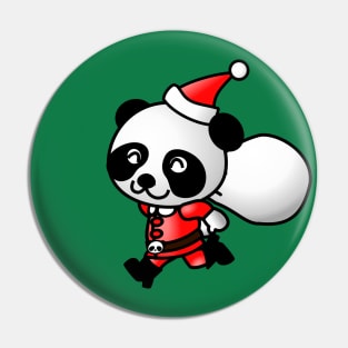 panda santa claus Pin