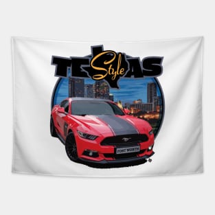 Texas Style Mustang Fort Worth Tapestry