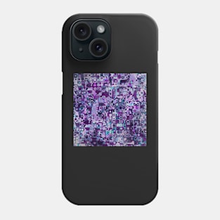 Floral Tiles, Grunge Fractal Phone Case