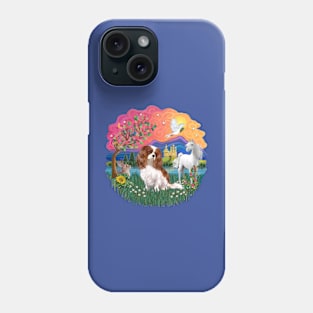 "Fantasy Land" with a Blenheim Cavalier King Charles Spaniel Phone Case