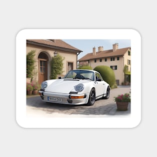 Porsche 911 in an Italian ambience Magnet