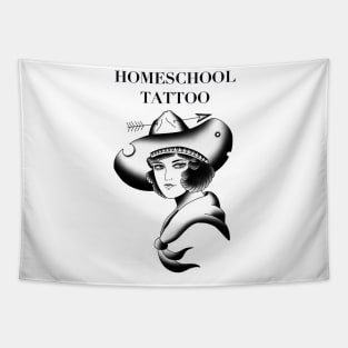 HomeSchoolTattoo Cowgirl Tapestry