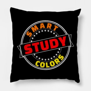 Smart Study Colors Red Orange Yellow Pillow