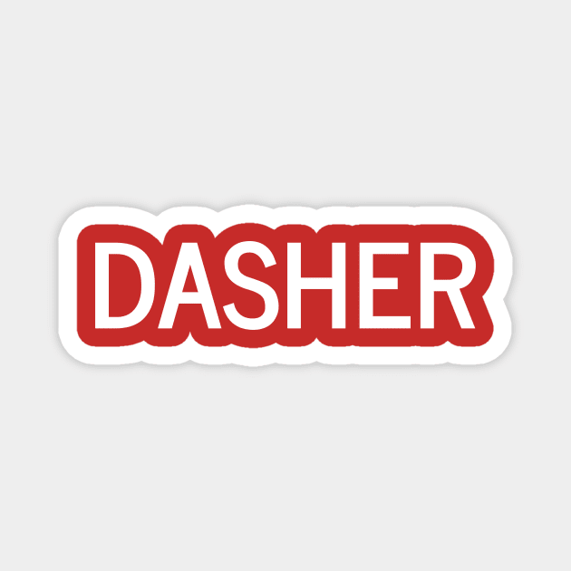 DASHER Magnet by Arch City Tees