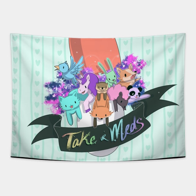 take ur meds Tapestry by Lyxy