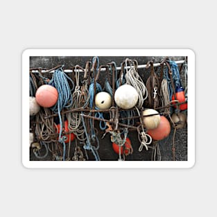 Fishing equipment, Sheringham, Norfolk, UK Magnet