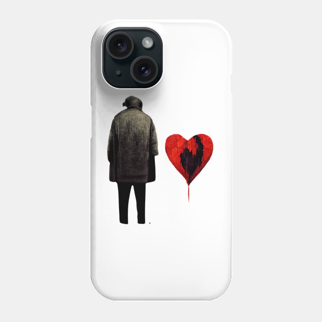 Heart in Pieces Phone Case by AbstractArt14