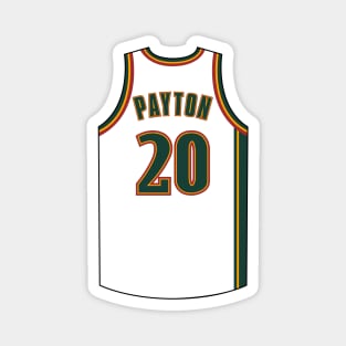 Gary Payton Seattle Supersonics Jersey Qiangy Magnet