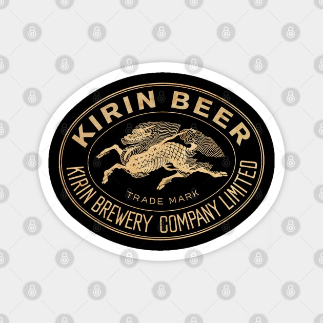 Vintage Kirin Beer 1 Magnet by Buck Tee