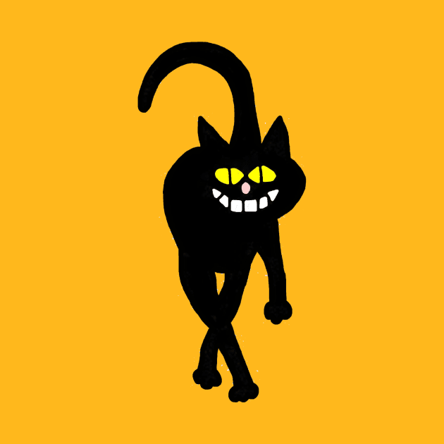 Smiling Black Cat by imphavok
