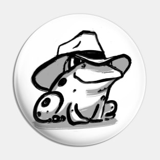 Frog in a cowboy hat Pin
