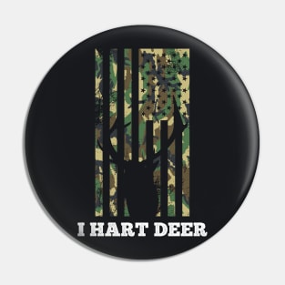 I Hart Deer Pin