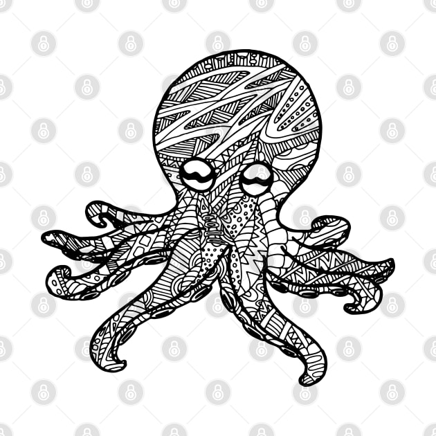 Octopus Zentangle by ElviraDraat