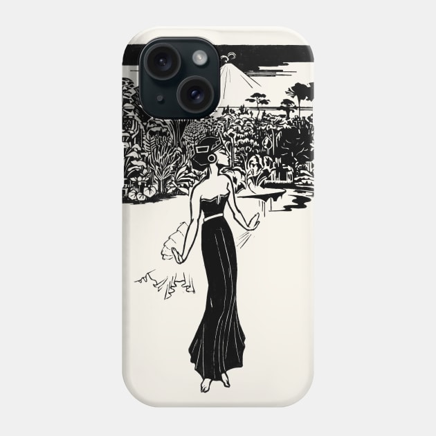 Indonesian Dancer, with volcano Phone Case by UndiscoveredWonders