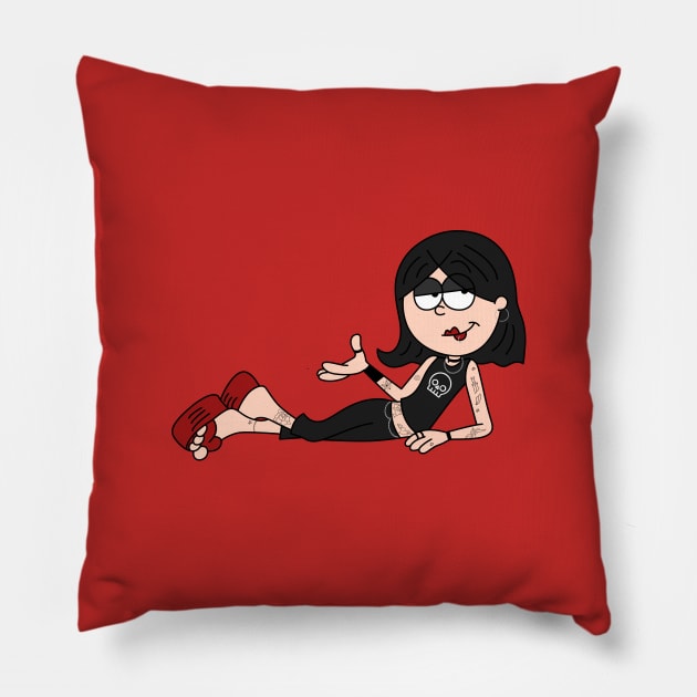 Lizzie Rocks Pillow by artxlife