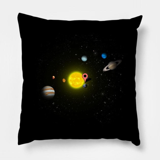 You have arrived at your destination Pillow by Bomdesignz