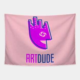 YourArtDude Logo In Purple And Blue Tapestry