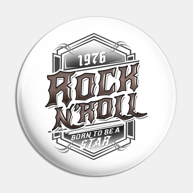 'Born to be a Rock Star' Amazing Rock n Roll Rocker Gift Pin by ourwackyhome