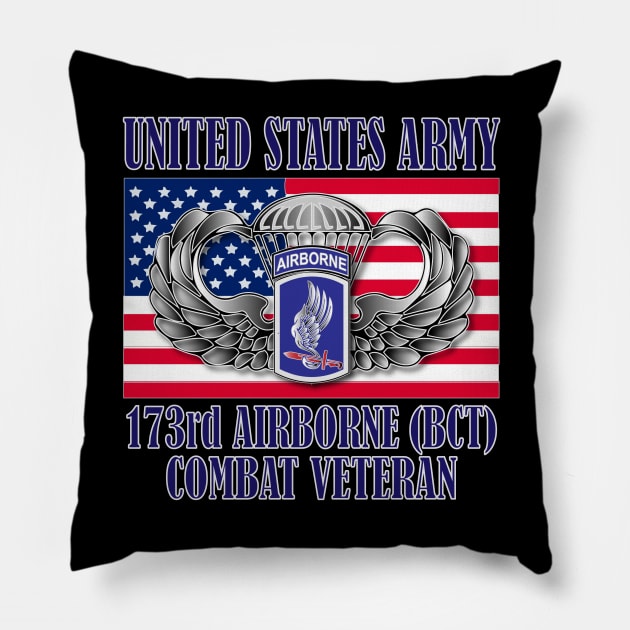 173rd Airborne Brigade- Combat Veteran Pillow by Relaxed Lifestyle Products