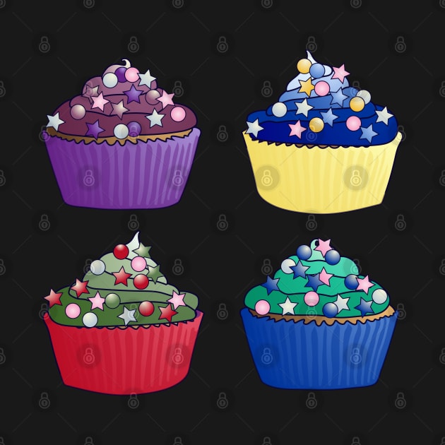 Outer Senshi Cupcakes Pattern by ziafrazier