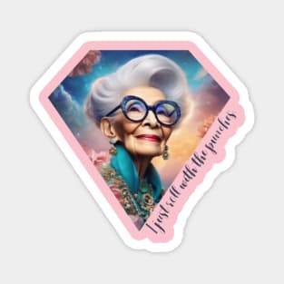 Iris Apfel fashionista Magnet