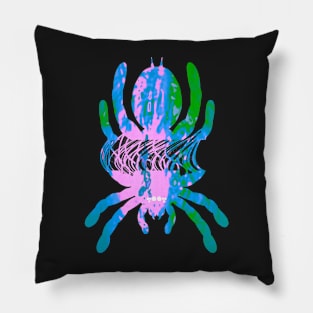 Tarantula Silhouette V66 (Tie Dye) Pillow