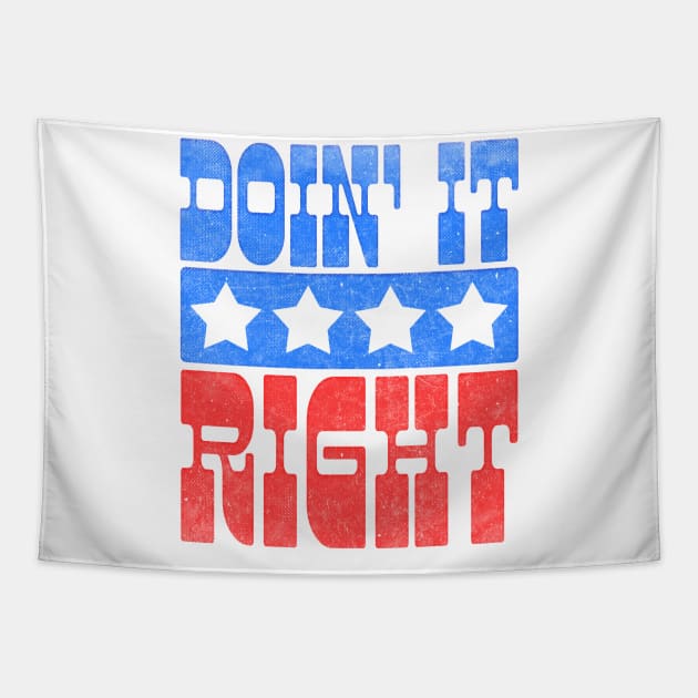 Doin' It Right / Motivational Typography Design Tapestry by DankFutura