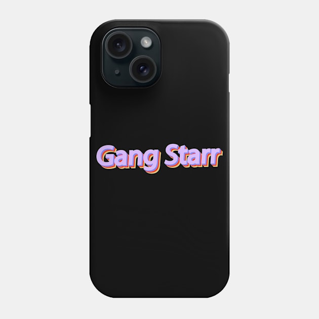 Gang Starr / Typography Design Retro Style Phone Case by OlasyMasy