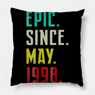 Born in May 1998 Funny 22st Birthday Gift Him Her Pillow
