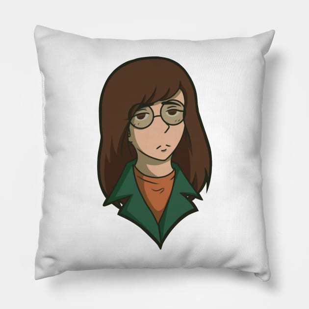 Daria Morgendorffer Pillow by Daria Morgendorffer